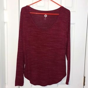 Womens SO Knit LS Top